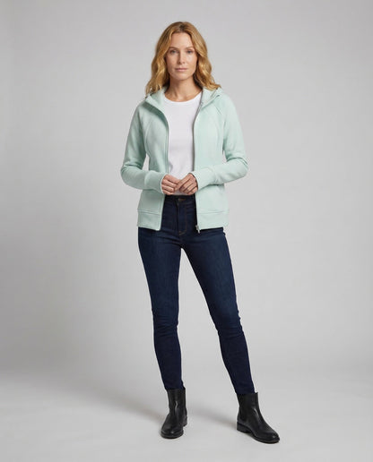 Damen Taillierte Kapuzenjacke mit Teilungsnähten Schwarz - Norvielle