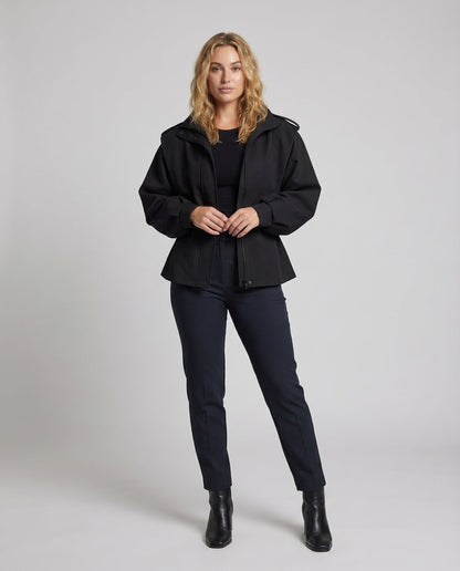 Damen Taillierte Übergangsjacke mit schmalem Gürtel - Norvielle