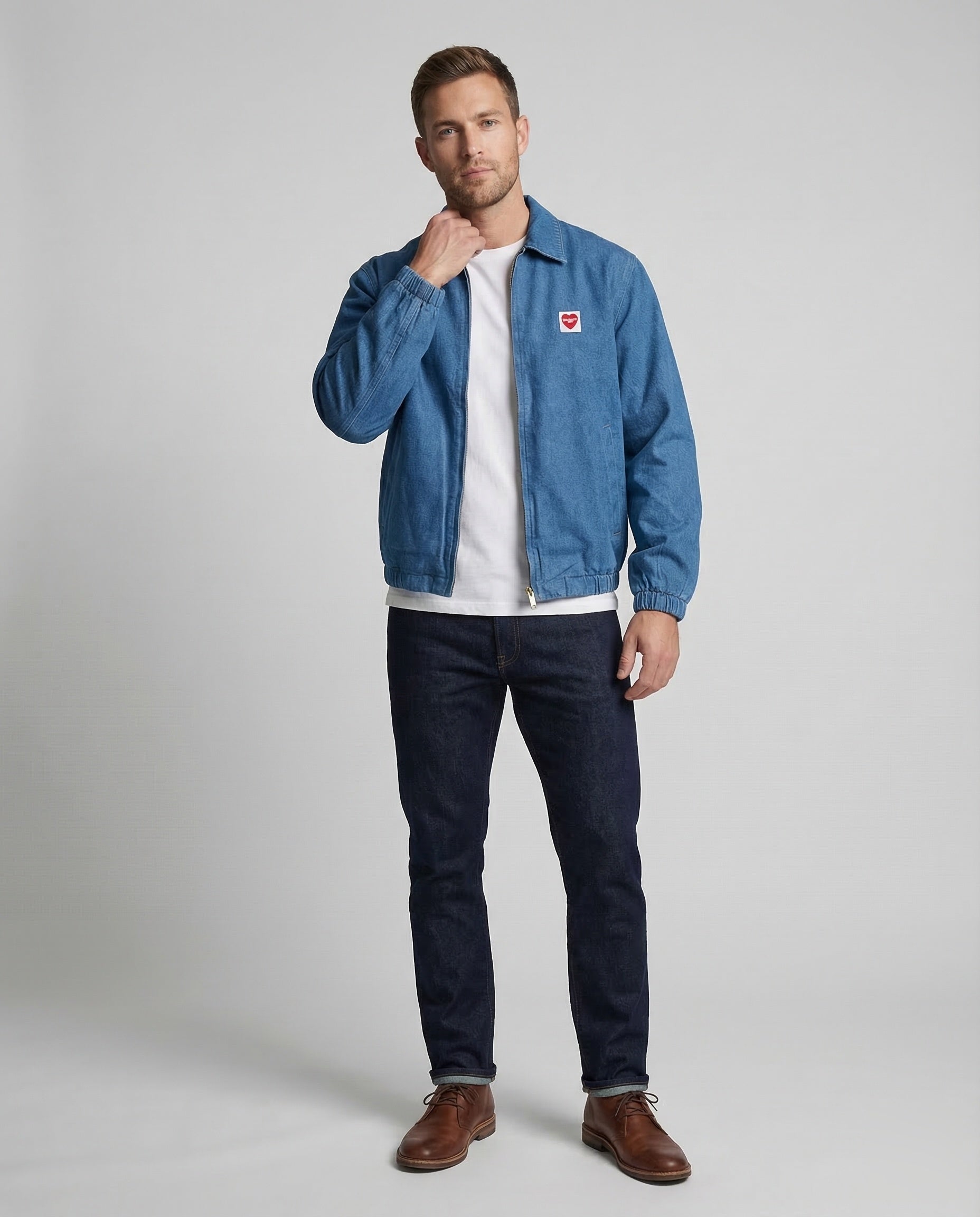 Herren Blousonjacke Baumwoll-Canvas wurde zu: Herren Blousonjacke aus - Norvielle