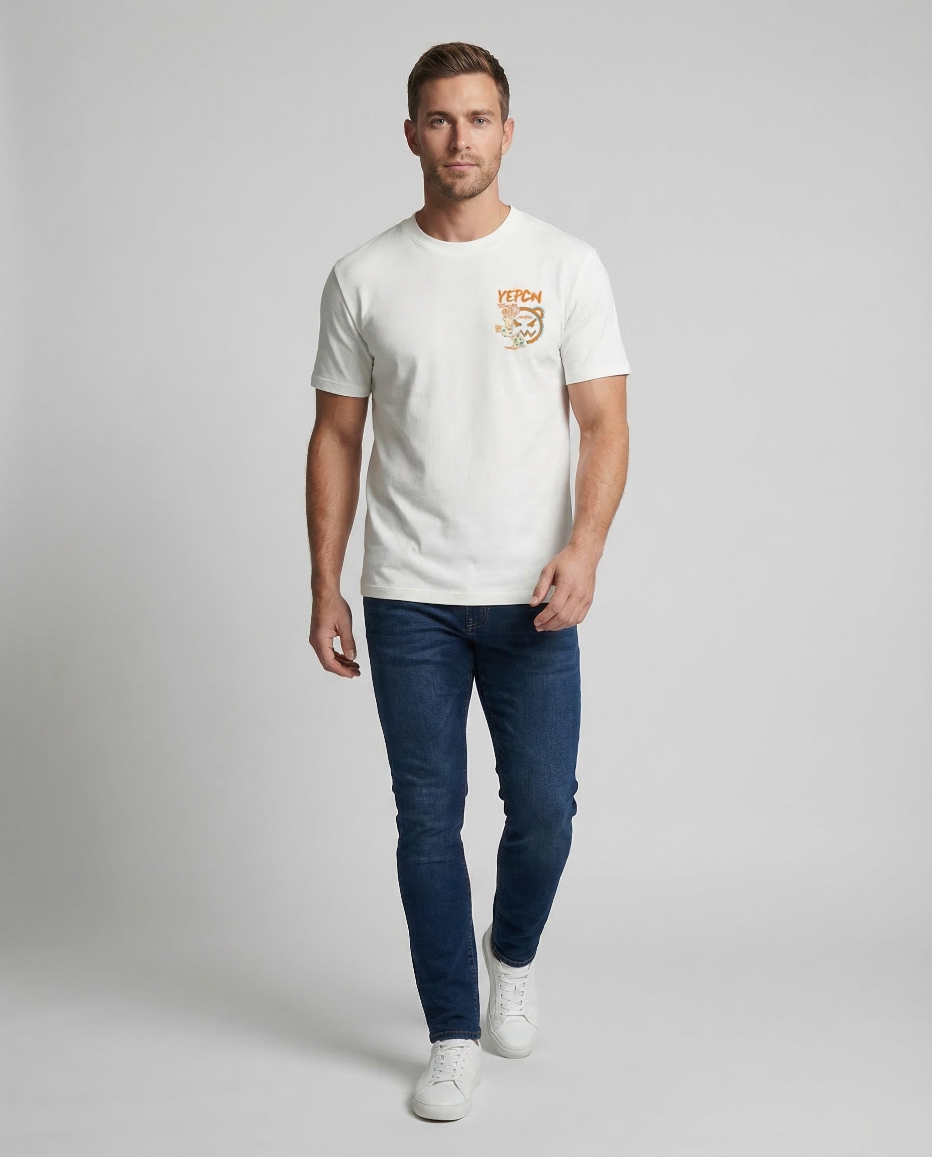 Unisex T-Shirt aus Jersey mit Brustprint - Norvielle