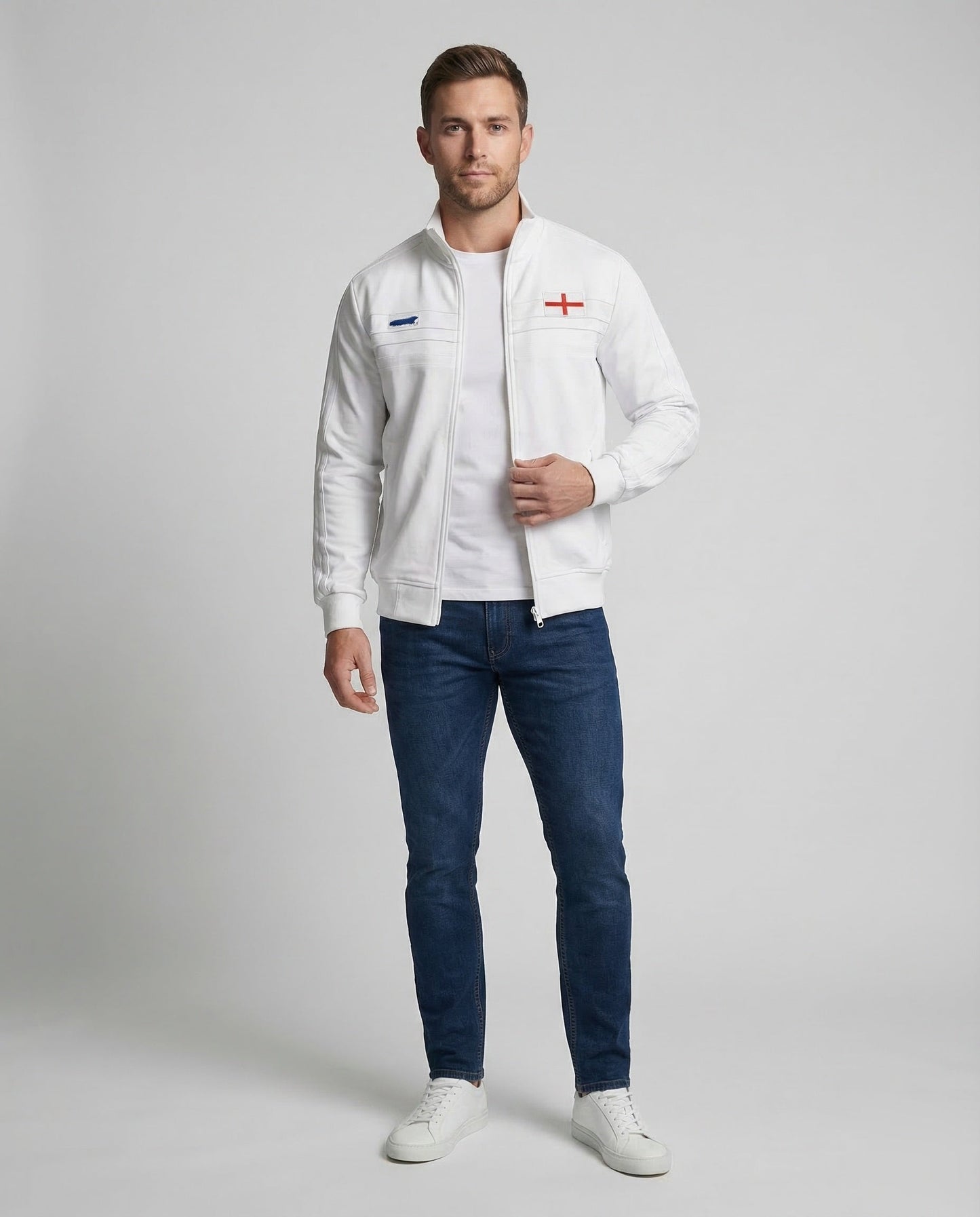 Unisex Trainingsjacke mit Kreuzpatch - Norvielle