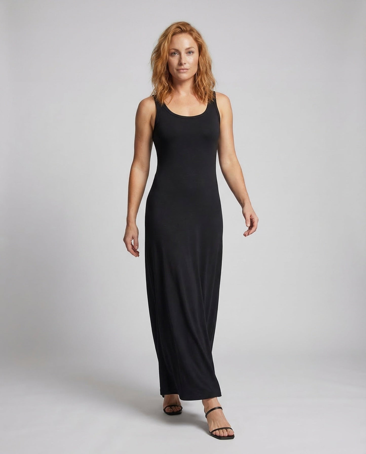 Damen Ärmelloses Maxikleid aus Jersey - Norvielle