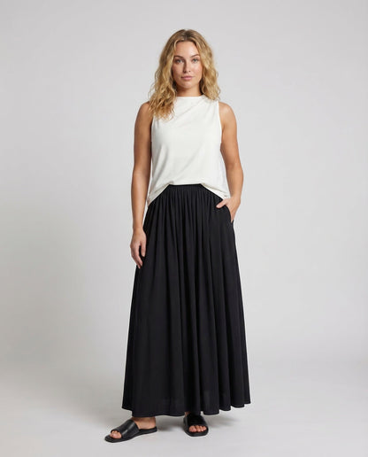 Damen Maxirock A-Linie Fließend Chiffon - Norvielle