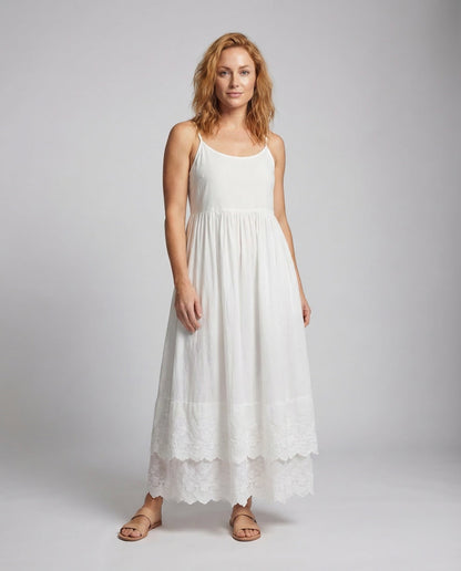 Damen Maxikleid Spaghettiträger Boho-Stil - Norvielle