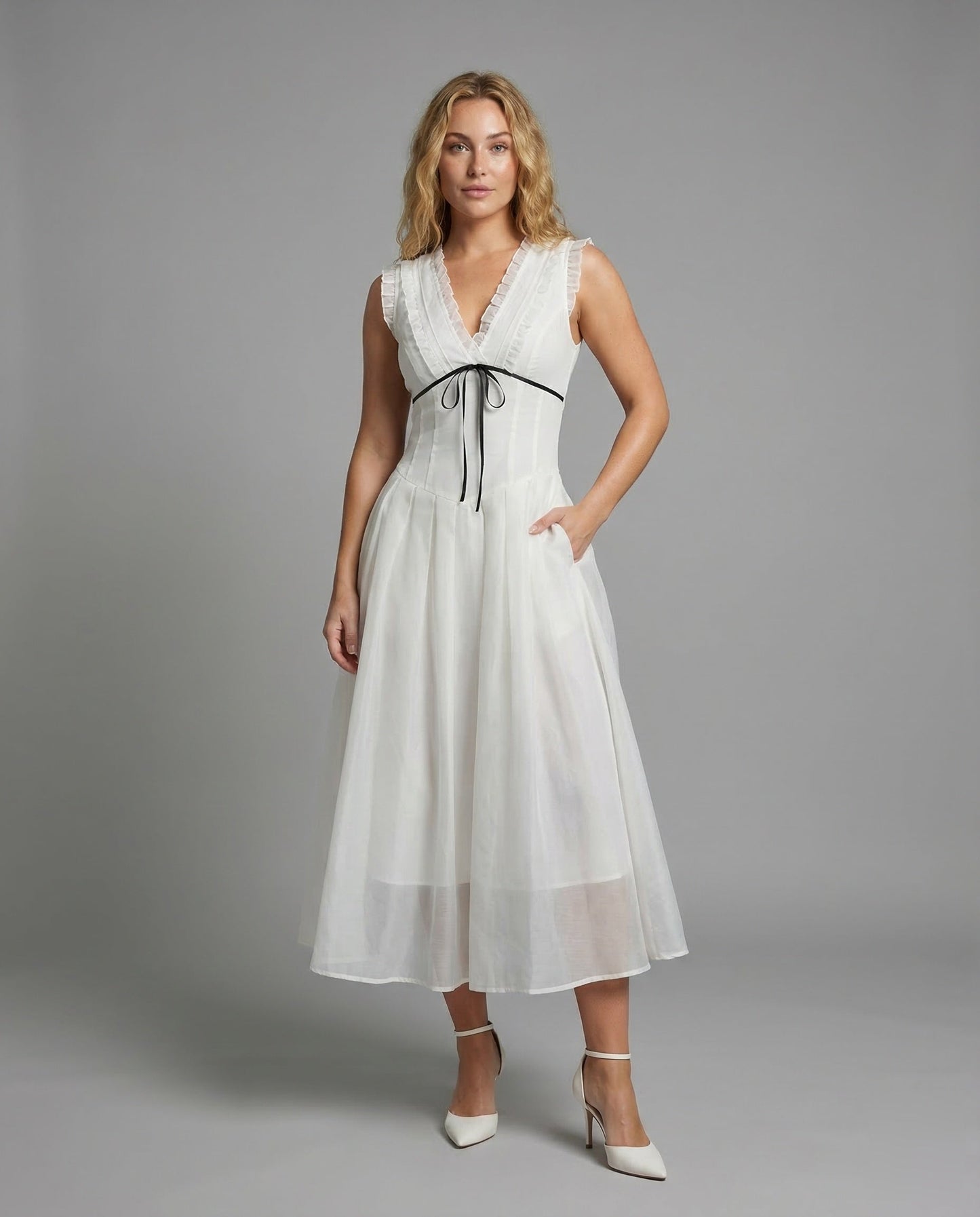 Damen Midikleid Retro Tüllrock - Norvielle