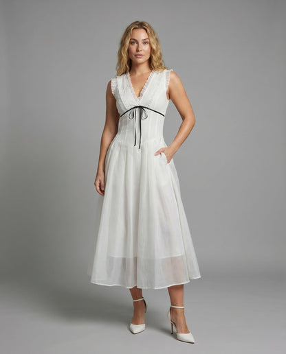 Damen Midikleid Retro Tüllrock - Norvielle