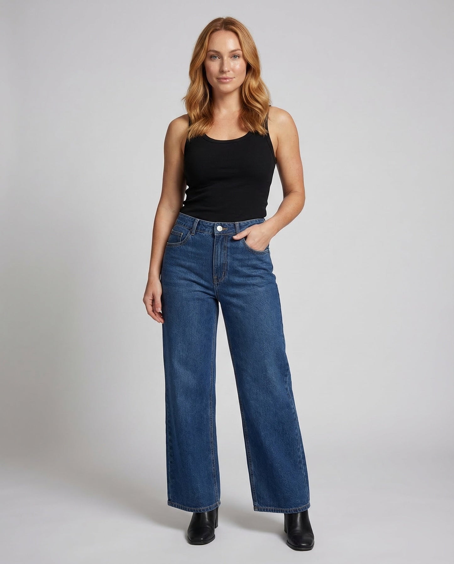 Damen Weicher A-Linie Jeansmaxirock - Norvielle