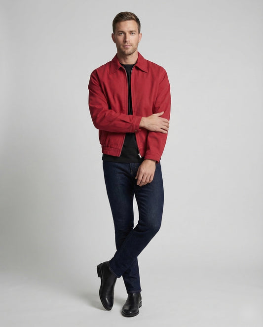 Herren Harrington-Jacke Mit Reißverschluss - Norvielle