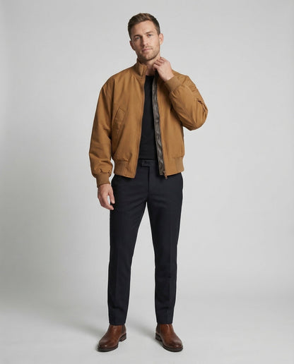 Herren Bomberjacke Klassischer Schnitt - Norvielle