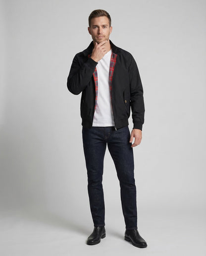 Herren Kurzjacke Kariertes Futter - Norvielle