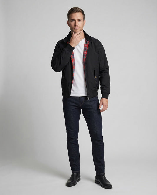 Herren Kurzjacke Kariertes Futter - Norvielle