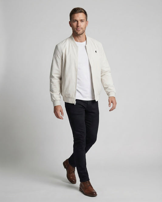 Herren Blouson Leicht Gerippter Stehkragen - Norvielle