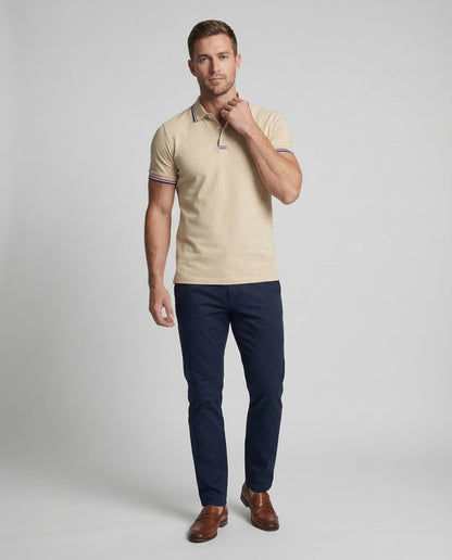 Herren Slim-Fit Polo aus Stretch-Material - Norvielle