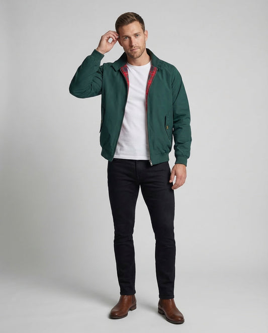 Herren Blousonjacke Retro-Design Pattentaschen - Norvielle