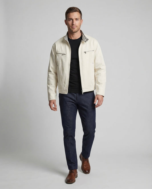 Herren Zipjacke Stehkragen Urban - Norvielle