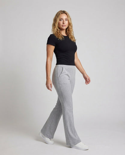 Damen Loungehose Angerauter Sweatstoff Schwarz - Norvielle