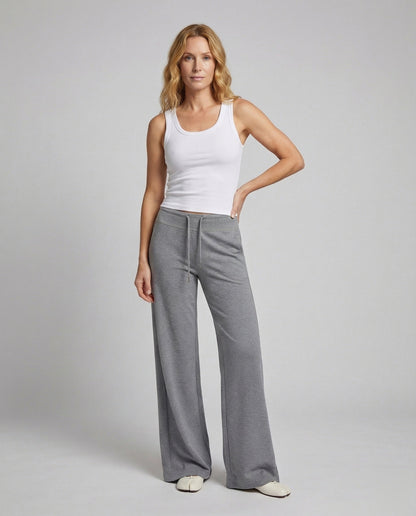 Damen Freizeithose Weites Bein Baumwollmix - Norvielle