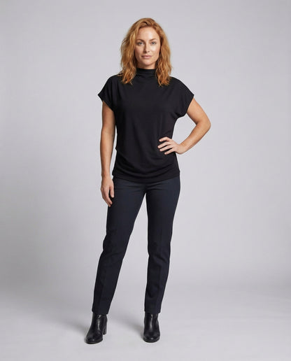 Damen Oversize- Stehkragen Drapiert - Norvielle