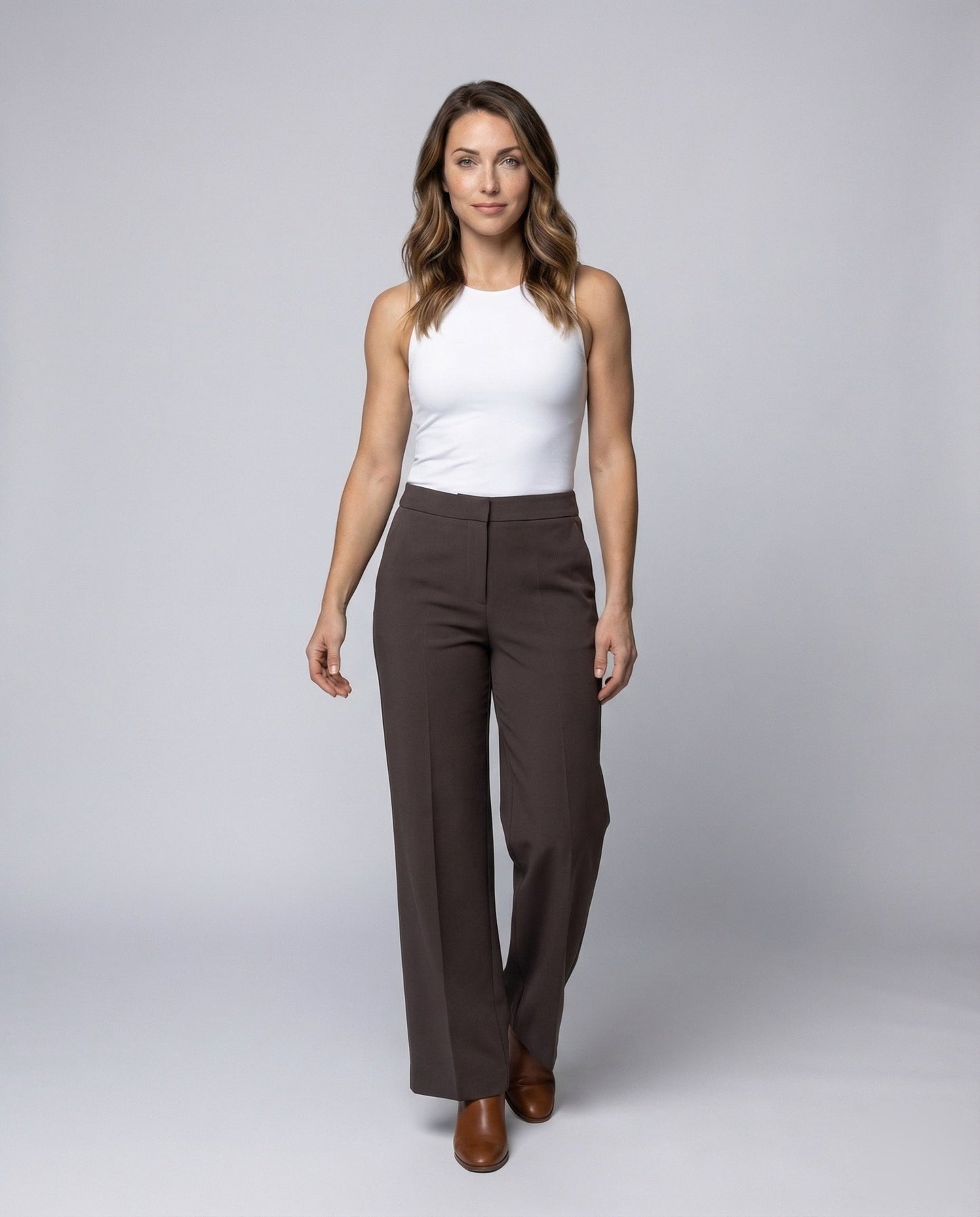 Damen Weitbeinhose Elastischer Bund - Norvielle