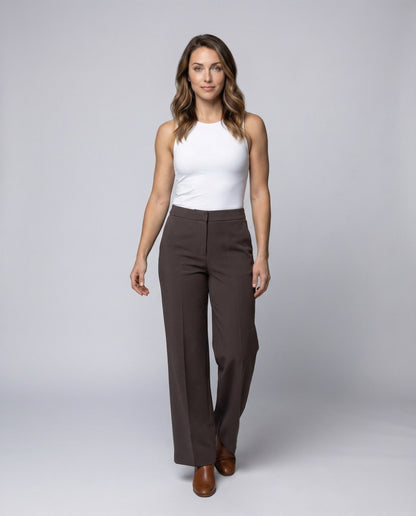 Damen Weitbeinhose Elastischer Bund - Norvielle