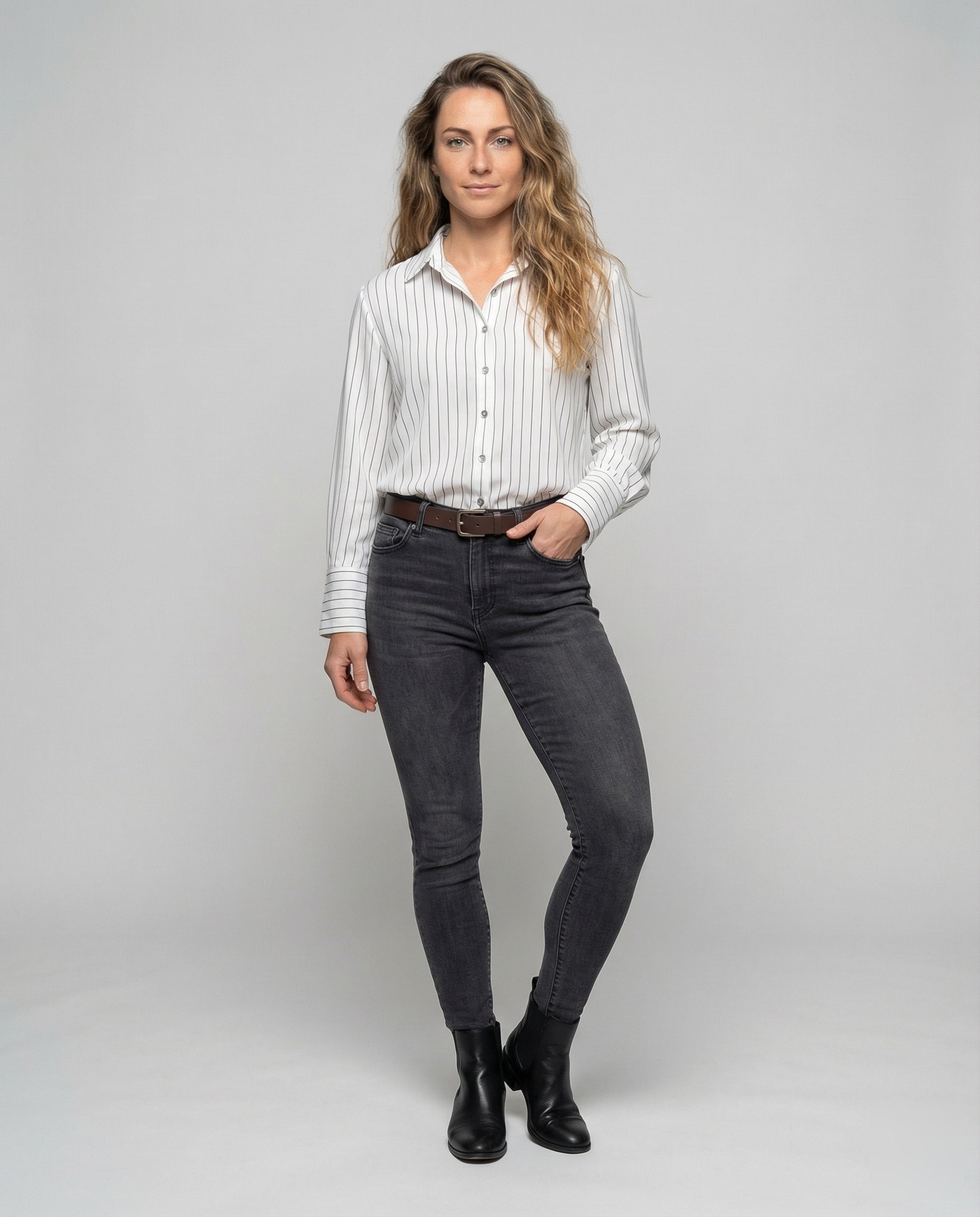 Damen Hemdbluse Ballonärmel Elegantes Design - Norvielle
