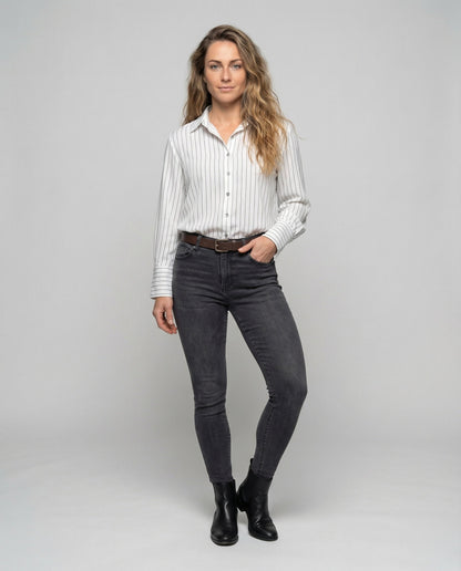 Damen Hemdbluse Ballonärmel Elegantes Design - Norvielle