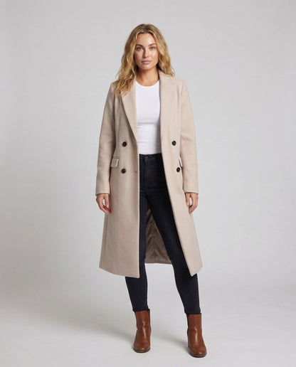 Damen Wollmix-Mantel Taillierte Silhouette wird zu:
Damen Woll-Mantel - Norvielle