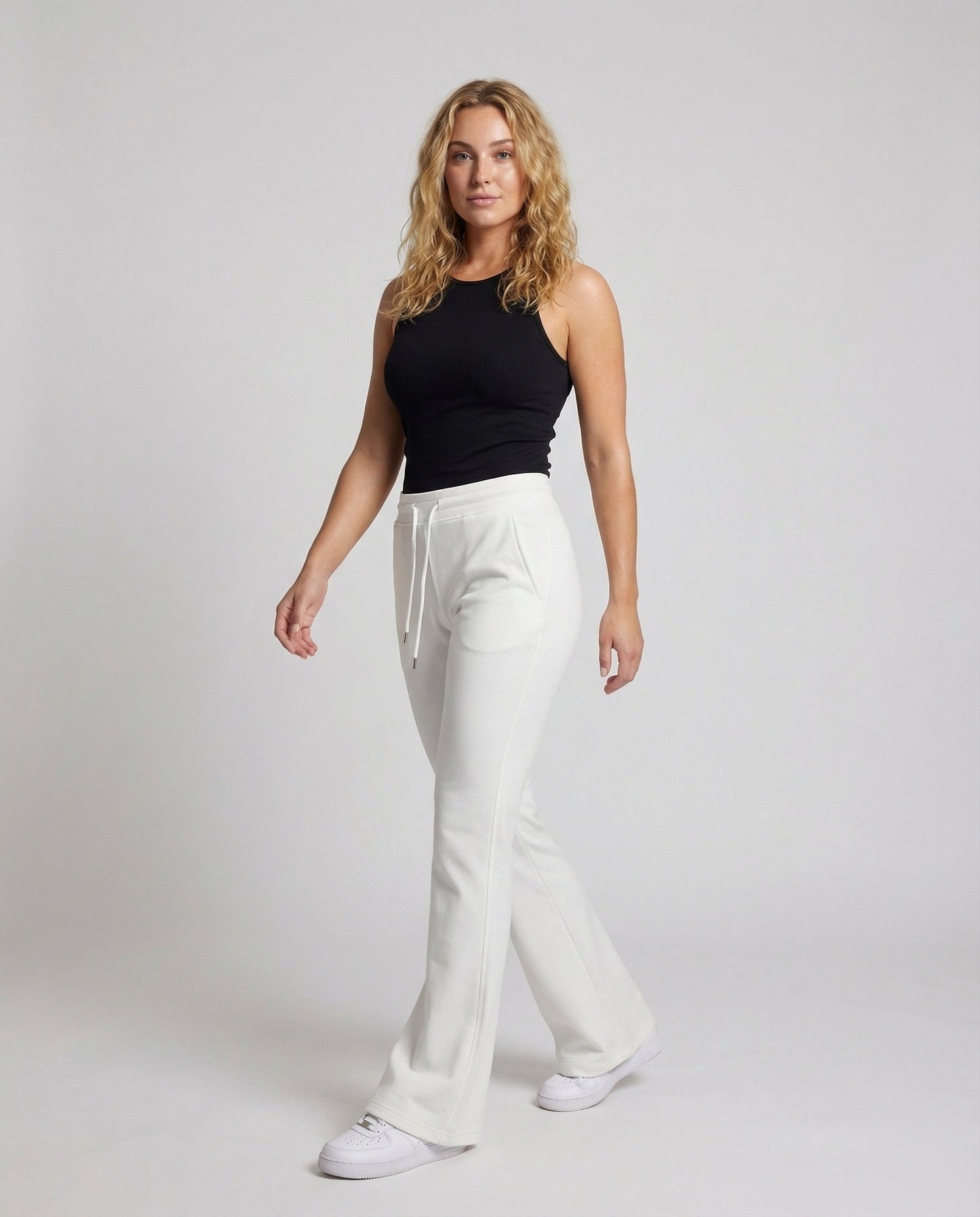 Damen Loungehose Mittelnaht Formend Schwarz - Norvielle