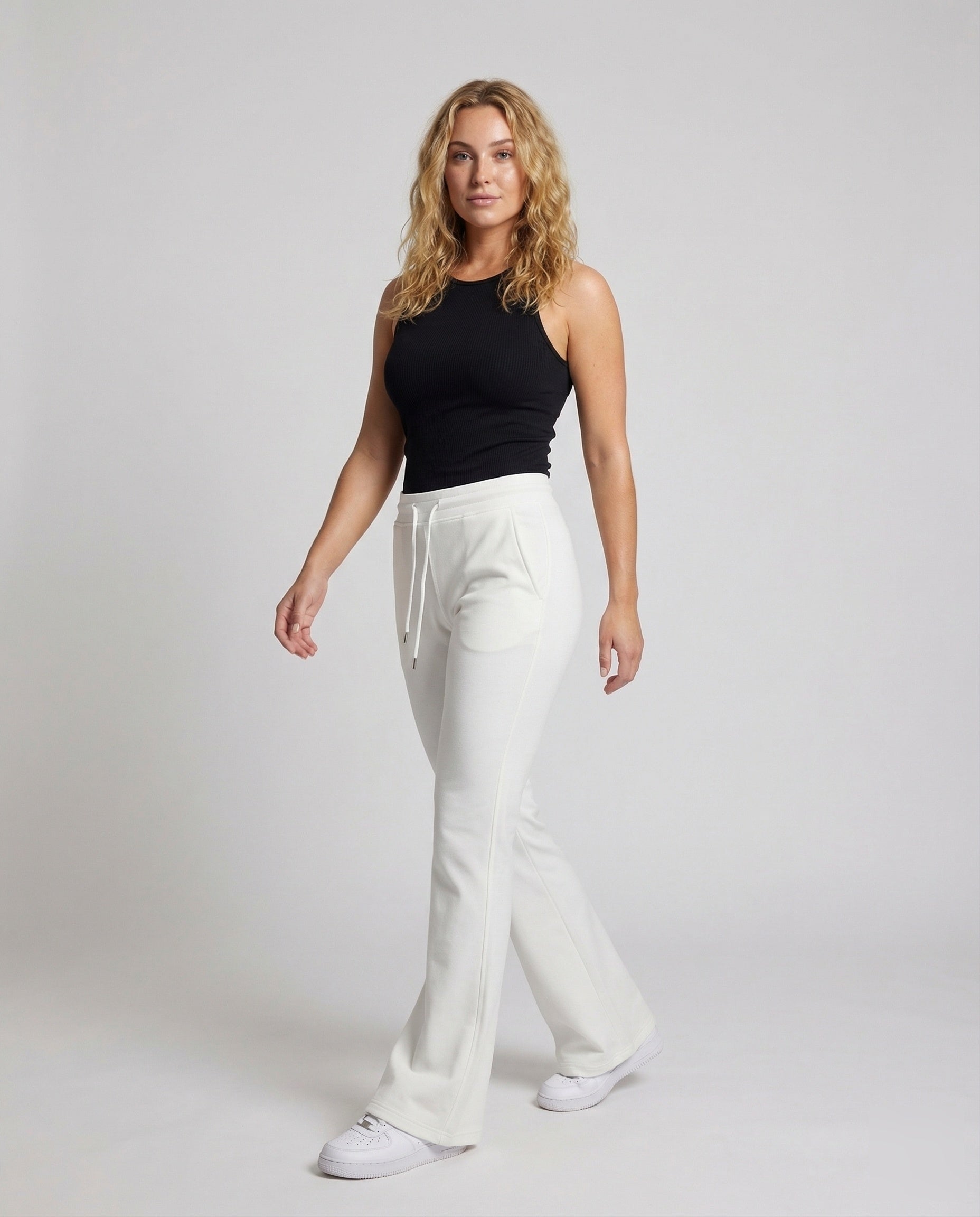 Damen Loungehose Mittelnaht Formend Schwarz - Norvielle