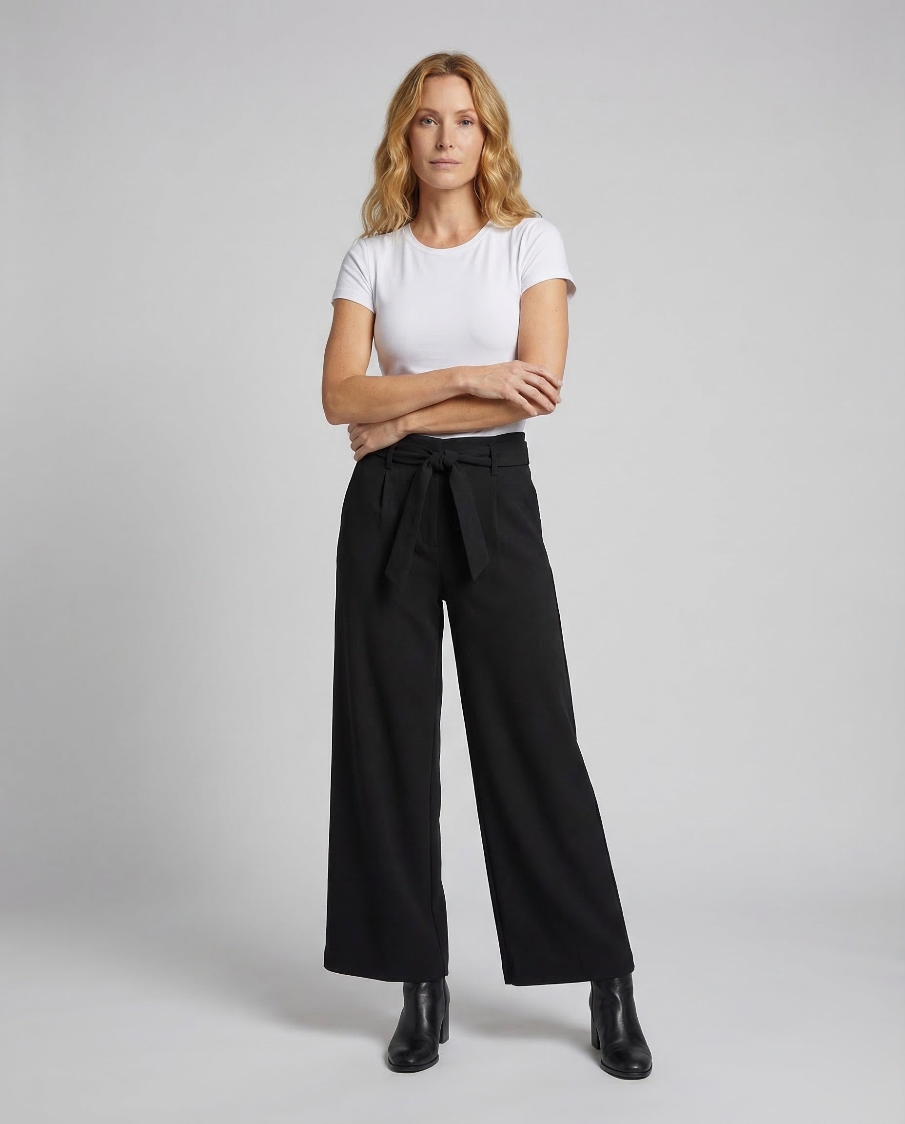 Damen Taillen-Culotte Weites Bein Bindegürtel - Norvielle
