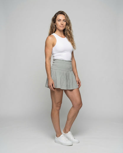 Damen Shorts Baumwollgaze Breiter Bund Schwarz - Norvielle