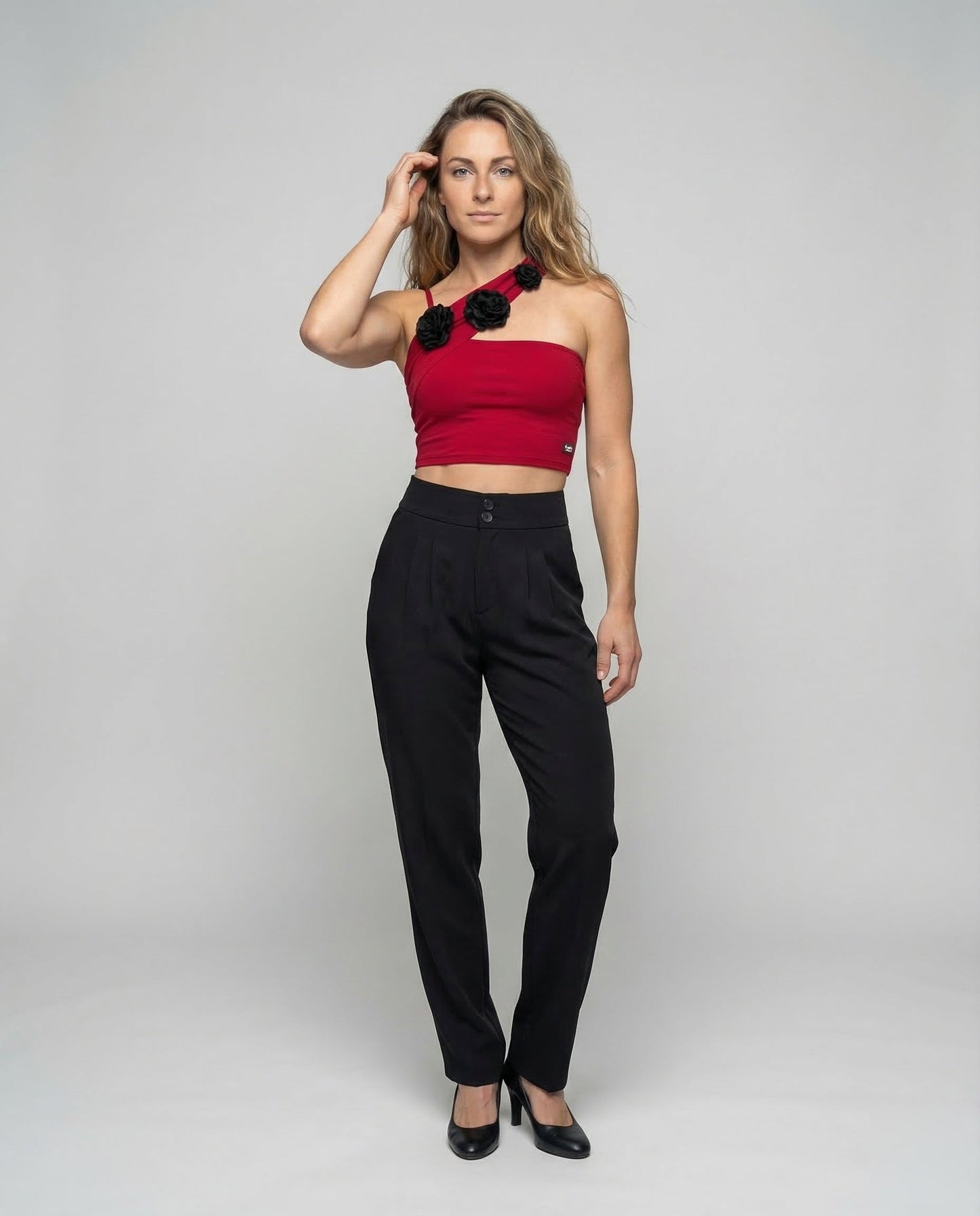 Damen Bundfaltenhose mit dezentem Reißverschluss - Norvielle