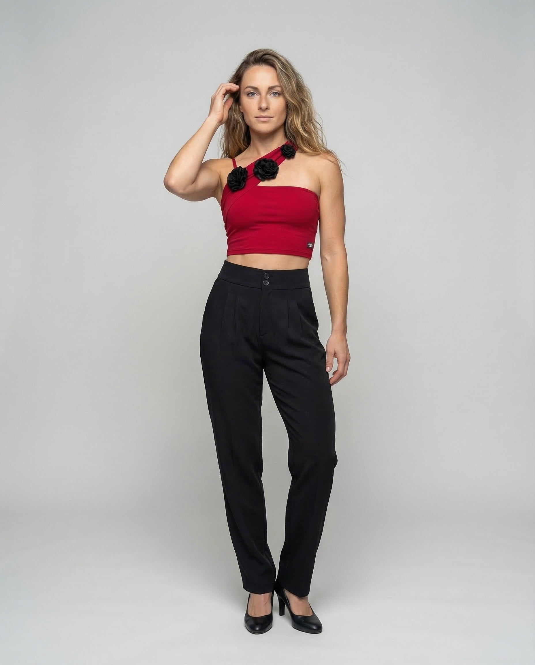 Damen Bundfaltenhose mit dezentem Reißverschluss - Norvielle