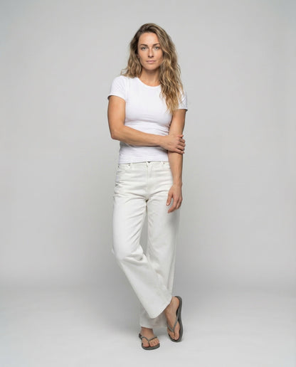Damen Chinohose Weitbeinig Puristisch - Norvielle