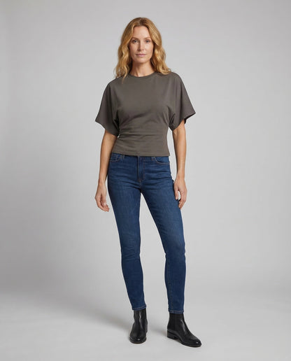Damen Oversize Taillierter Bund Batwing Schnitt - Norvielle