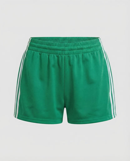 Damen Sportshorts mit Dreistreifen Seitenstreifen