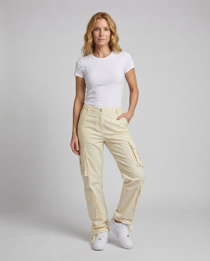 Damen Cargohose Verstellbarer Saum - Norvielle