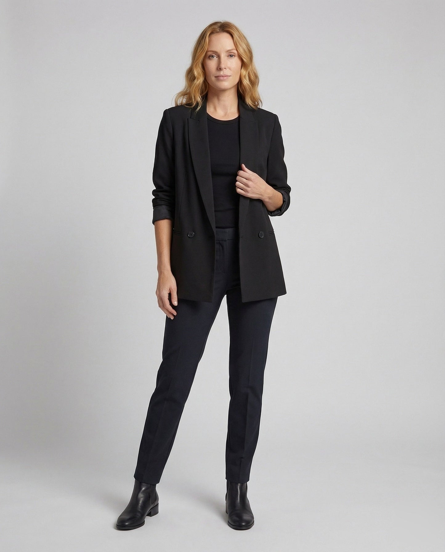 Damen Oversize Blazer mit Schulterpolstern - Norvielle