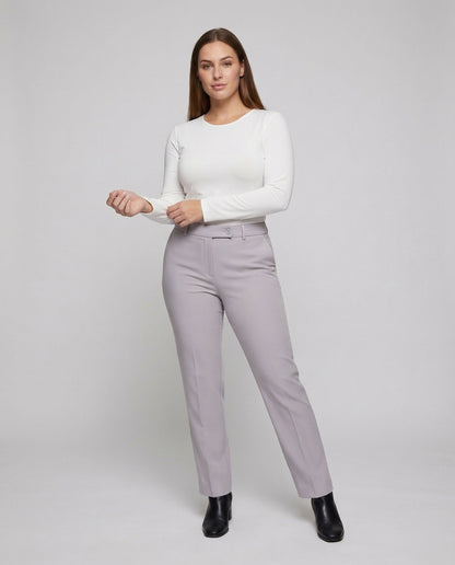 Damen Stretchhose Mittelhoher Bund - Norvielle