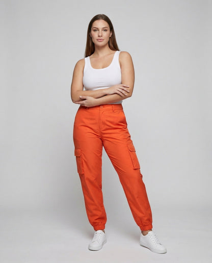 Damen Workwear Joggerhose mit Pattentaschen - Norvielle