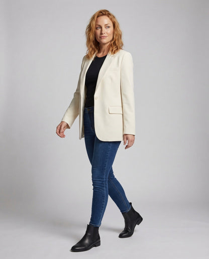 Damen Longblazer Oversize Manschettenknöpfe - Norvielle