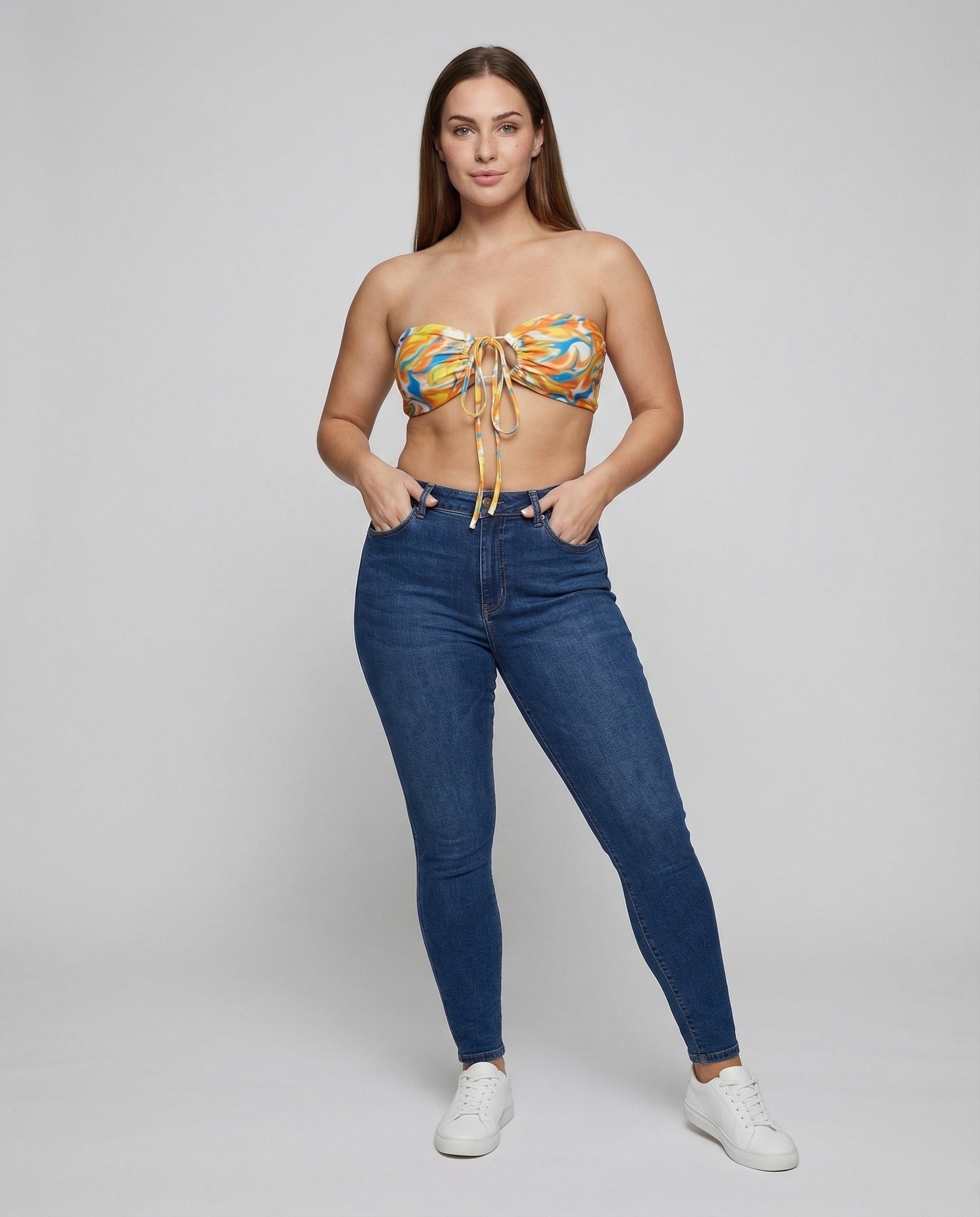 Damen Bandeau- mit Zentralraffung - Norvielle