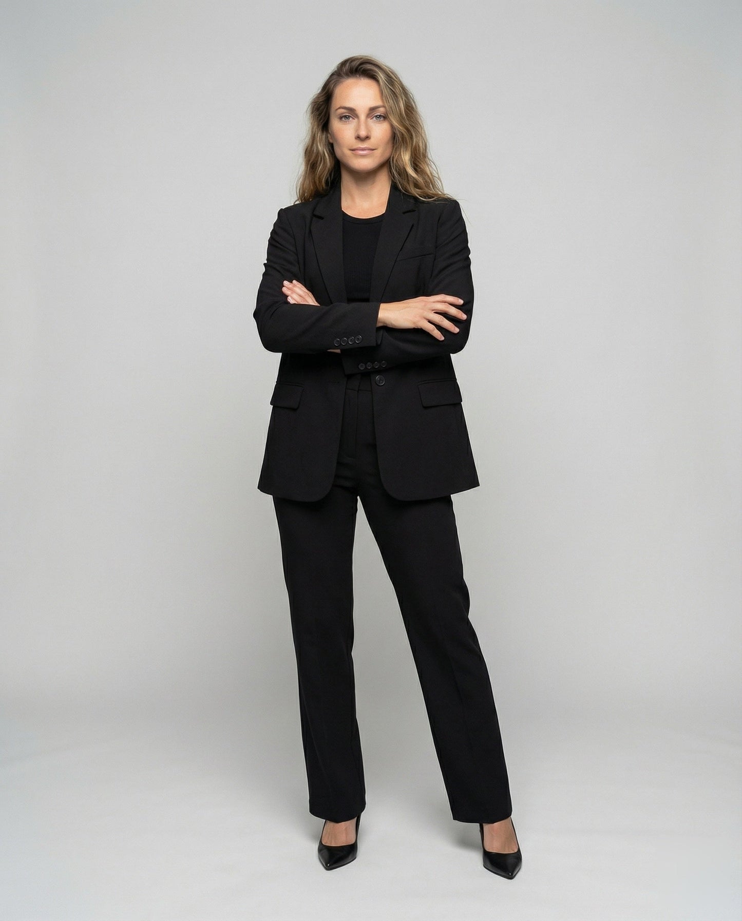 Damen Oversize Anzugset Klassischer Longblazer - Norvielle