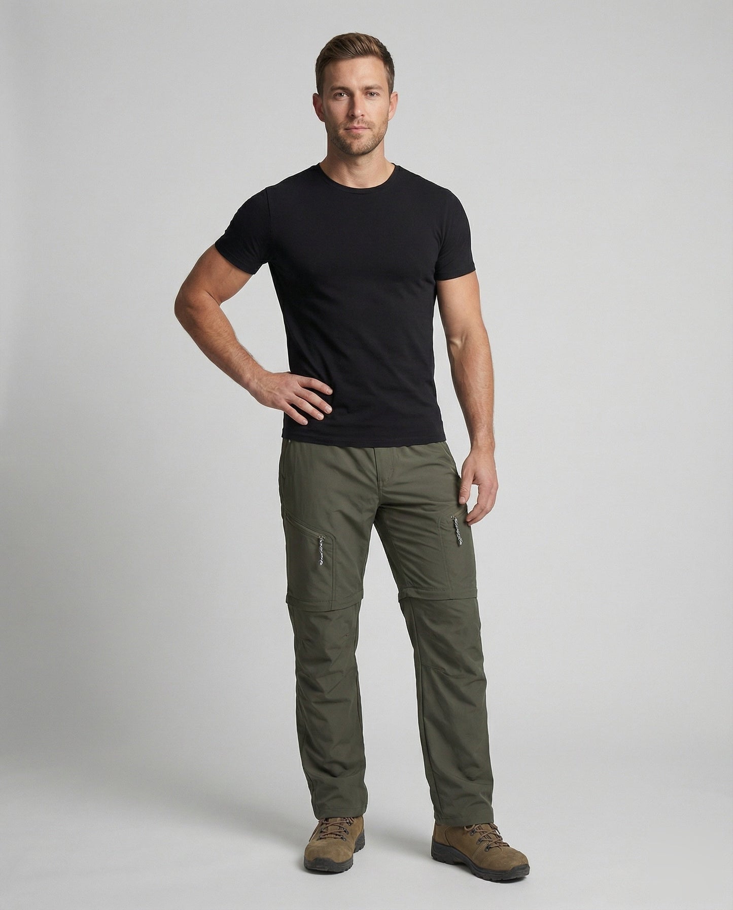 Herren Reisehose mit Clip-Gürtel - Norvielle