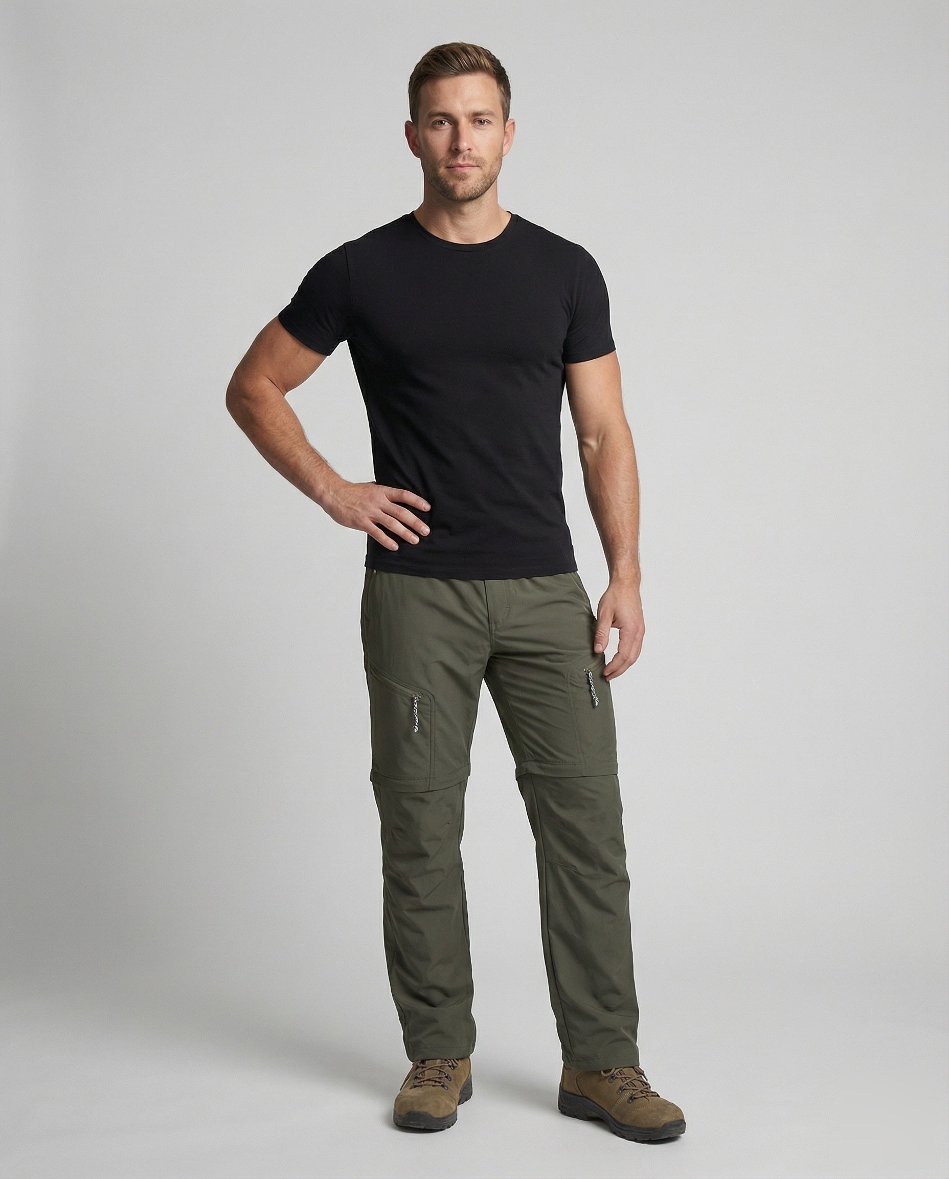 Herren Reisehose mit Clip-Gürtel - Norvielle