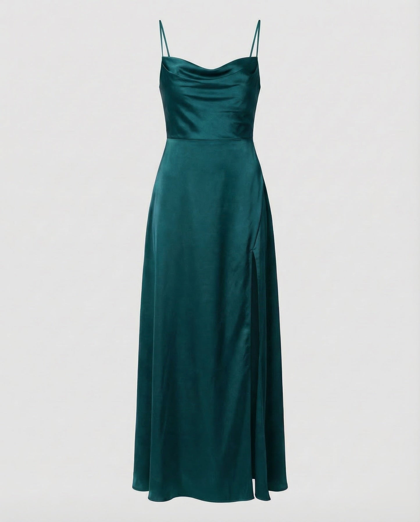 Damen Maxikleid Elegantes Kleid mit Schlitz geflochtenem Rücken