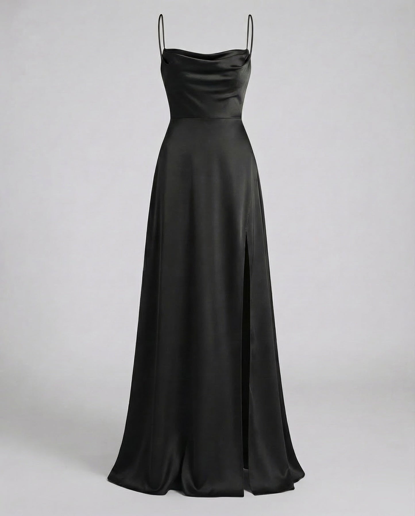 Damen Maxikleid Elegantes Kleid mit Schlitz geflochtenem Rücken