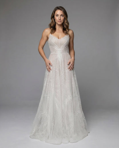 Damen Abendkleid Paillettenstickerei Korselett-Passform - Norvielle