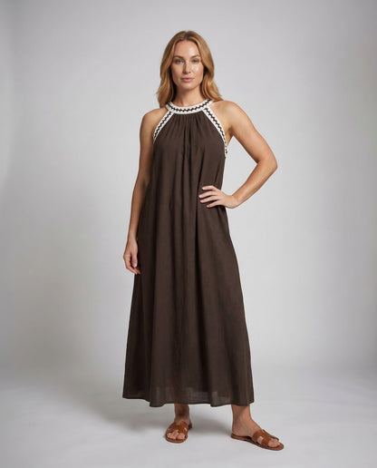 Damen Maxikleid Gehäkeltes Sommerkleid - Norvielle