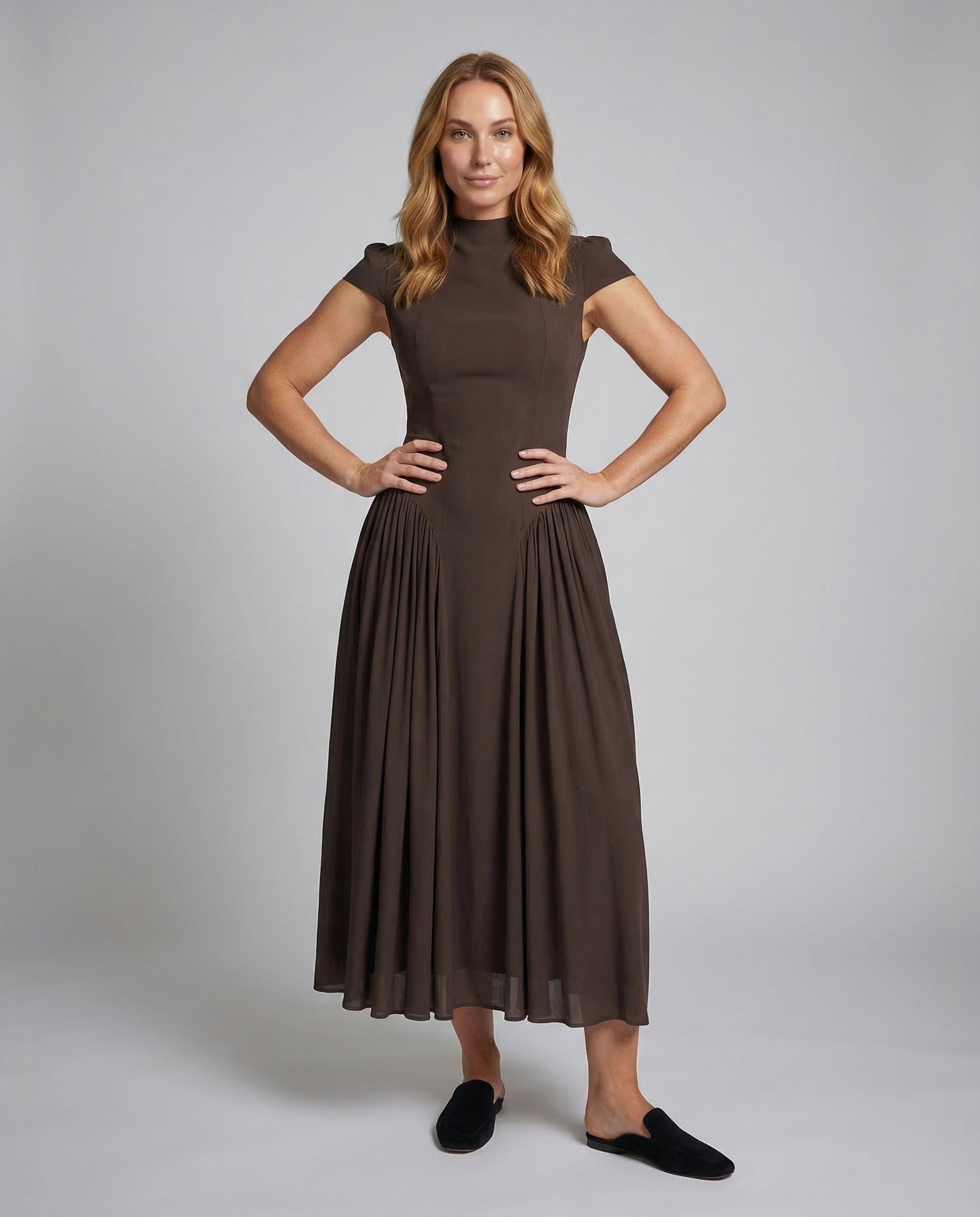 Damen Maxikleid Taillierte Korselett-Passform - Norvielle